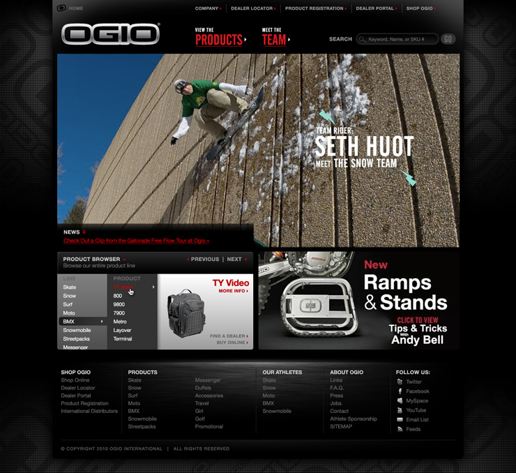 Ogio Home Page