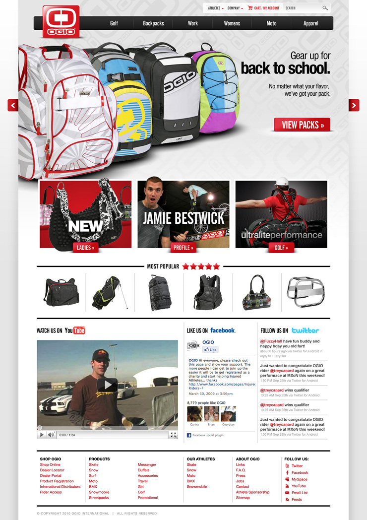 Ogio Home Page