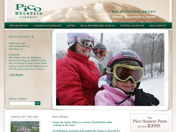 Pico Mountain Home Page