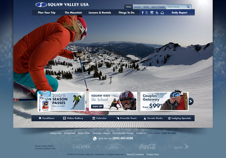 Squaw Valley USA Home Page